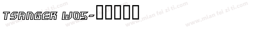tsanger wo5字体转换